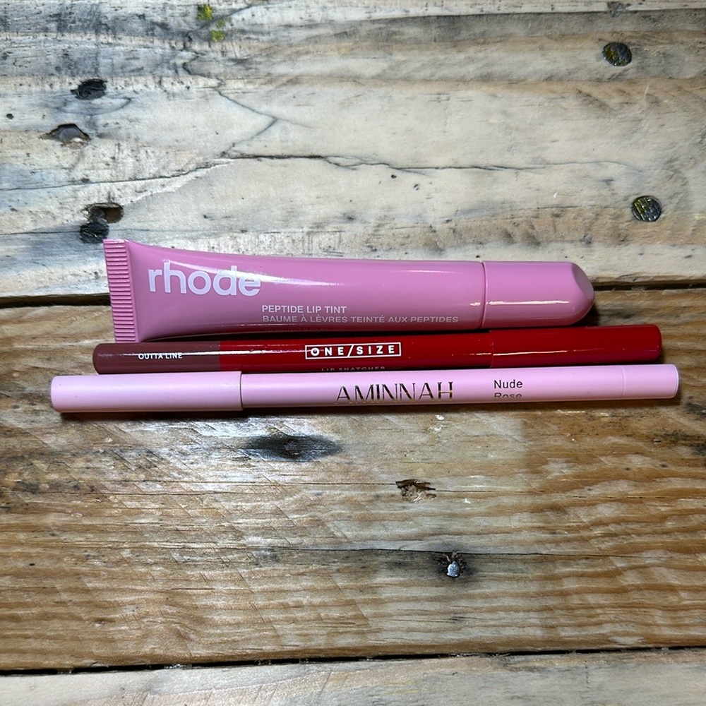 Rhode Peptide Lip Tint and lip liner bundle